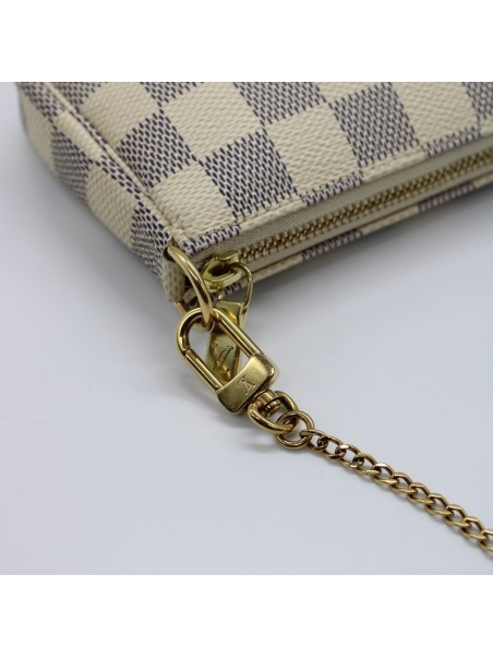Louis Vuitton, portafoglio in tela Damier, tessuto di co…