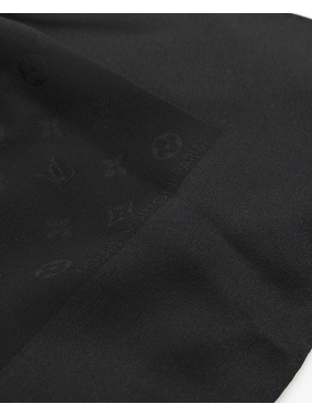 Foulard Louis Vuitton in seta nero