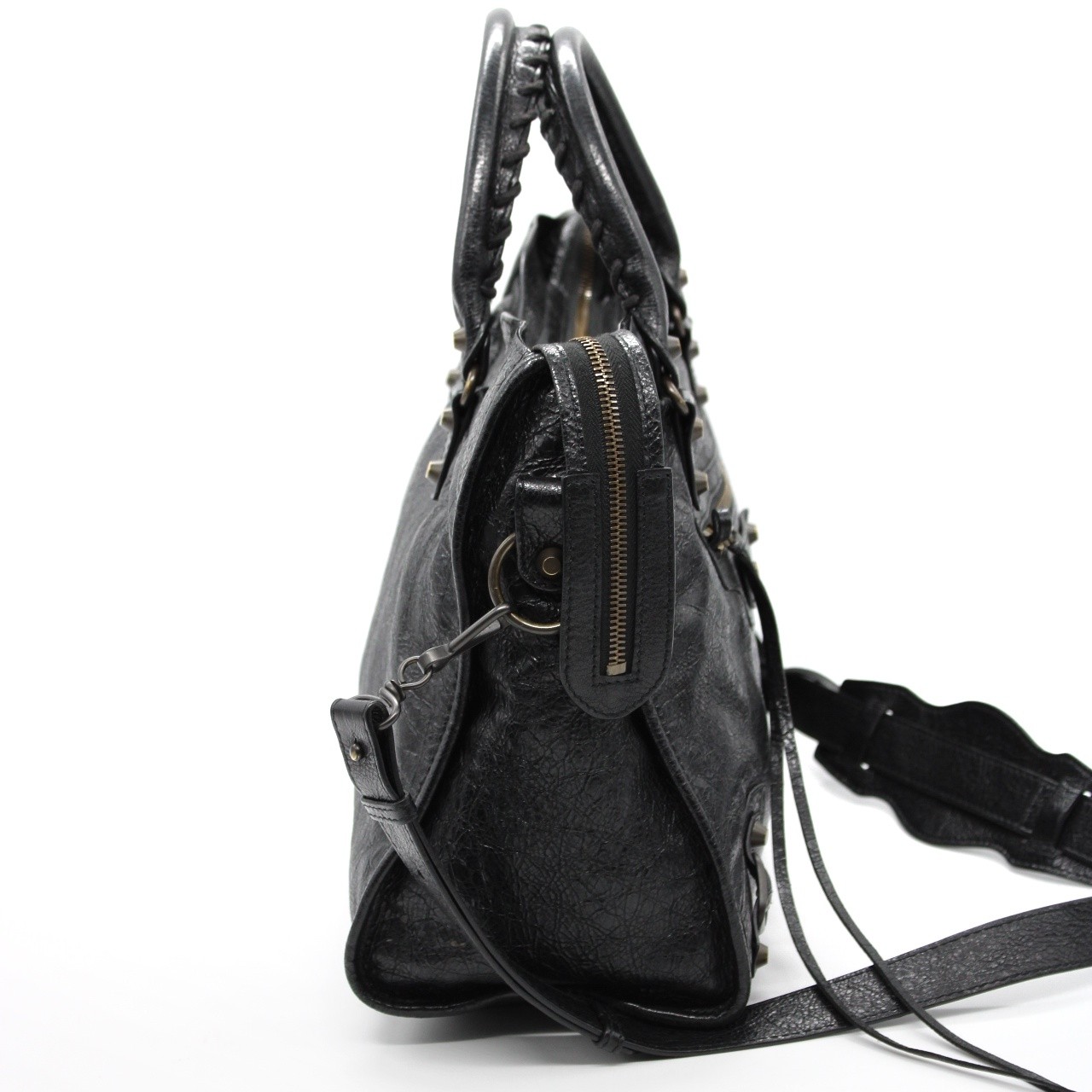 Borsa Balenciaga City in pelle nera